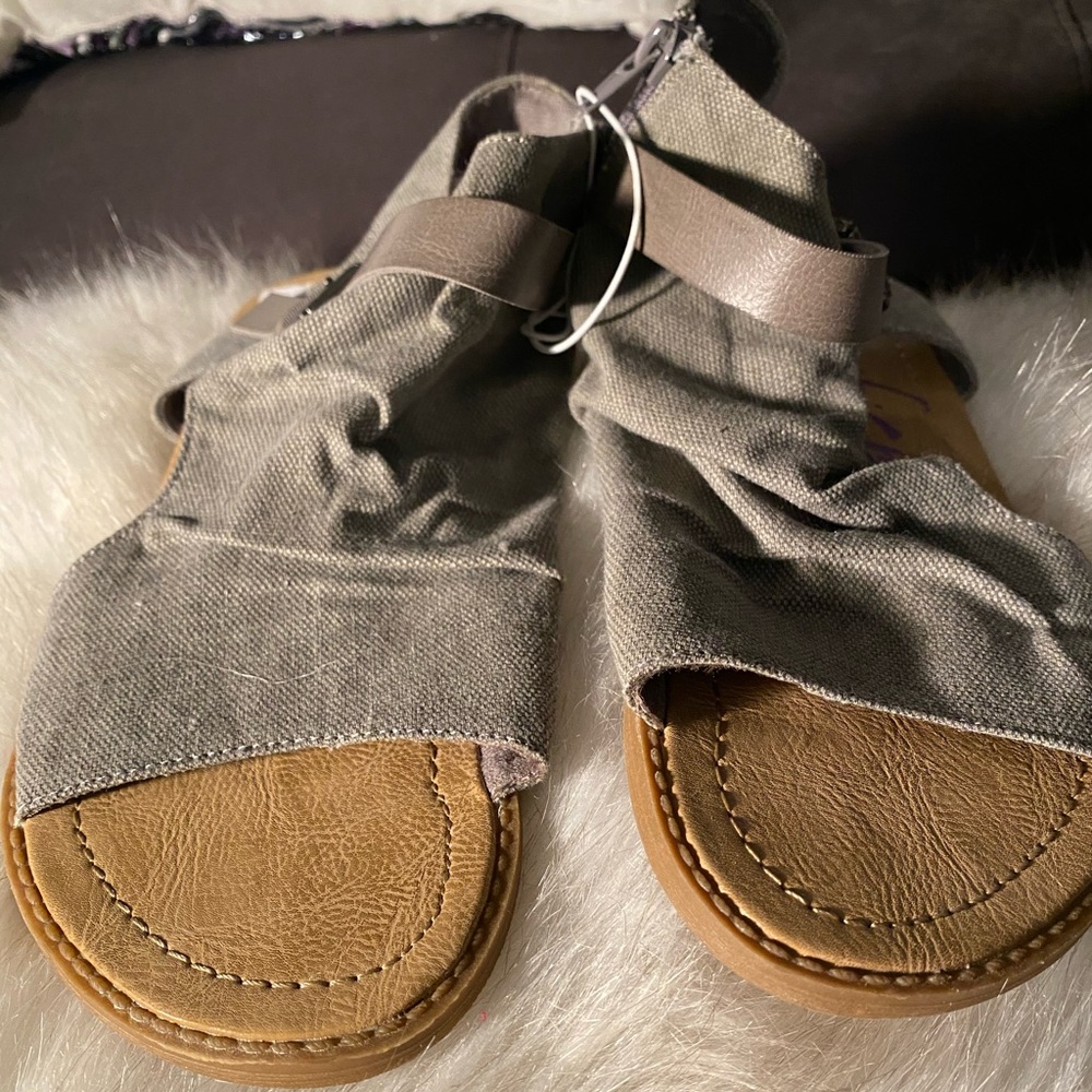 Gray sandals